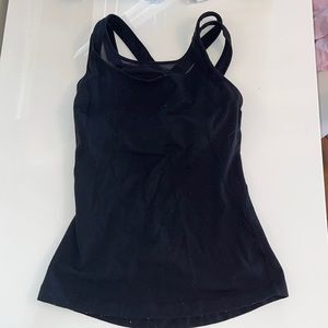 Black lulu top with built in bra.